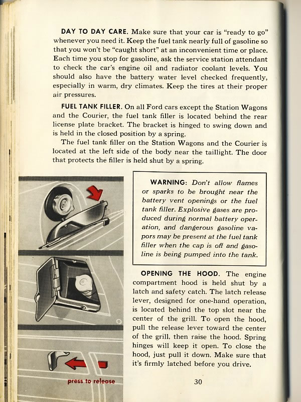 1956 Ford Owners Manual Page 25